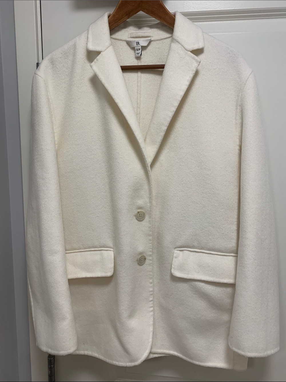 Banana Republic Cream Single-Breasted Women's Blazer